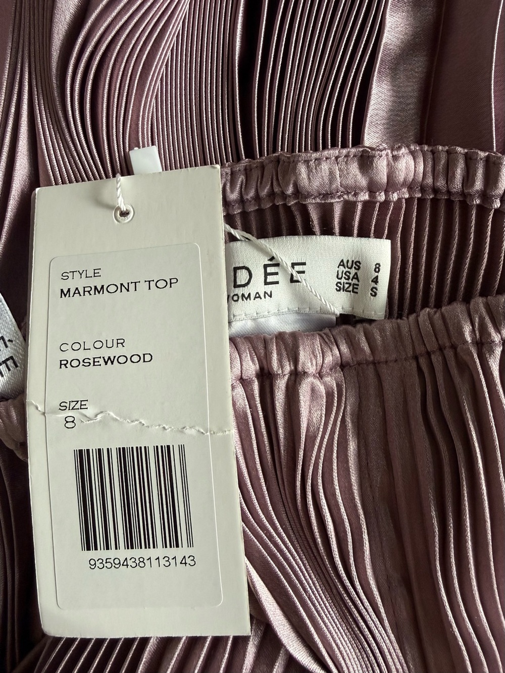 LIDEE SET MARMONT TOP + GALA SKIRT ROSEWOOD, Small, NWT - Picture 5 of 6